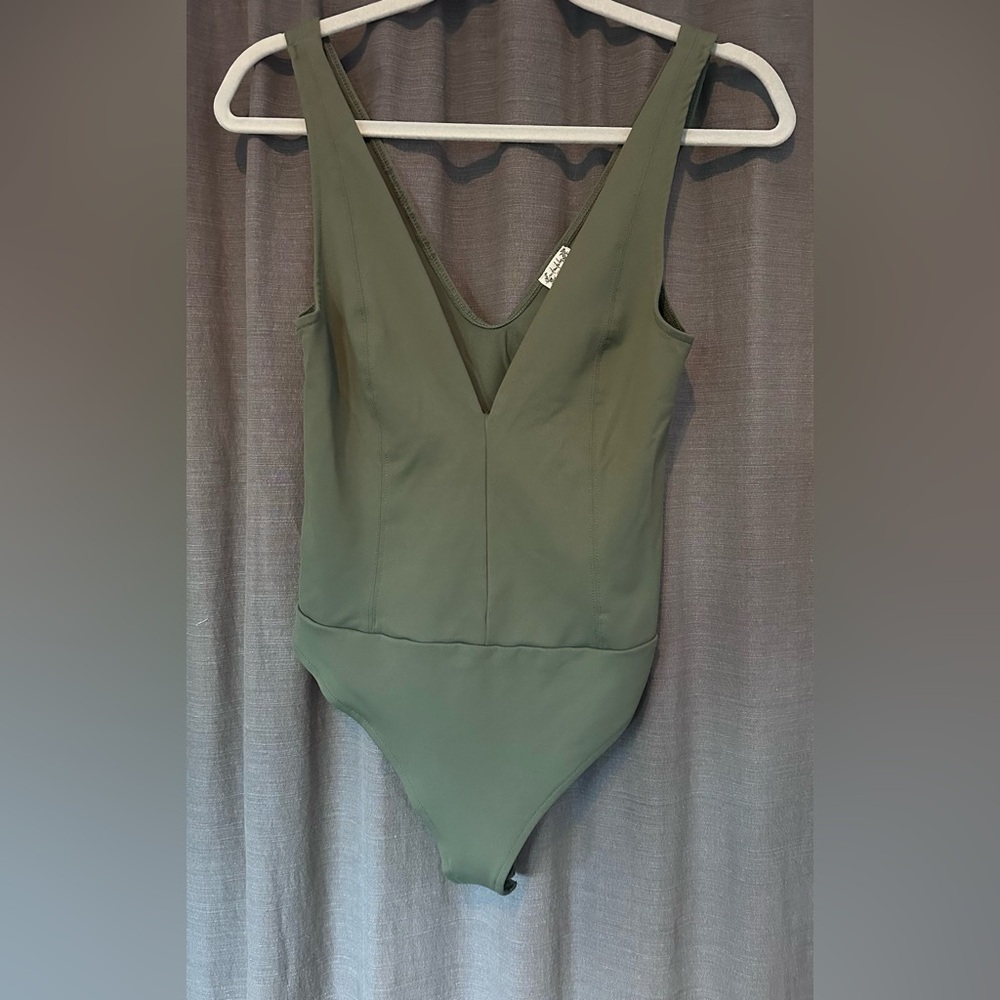 Free People Green body suit
